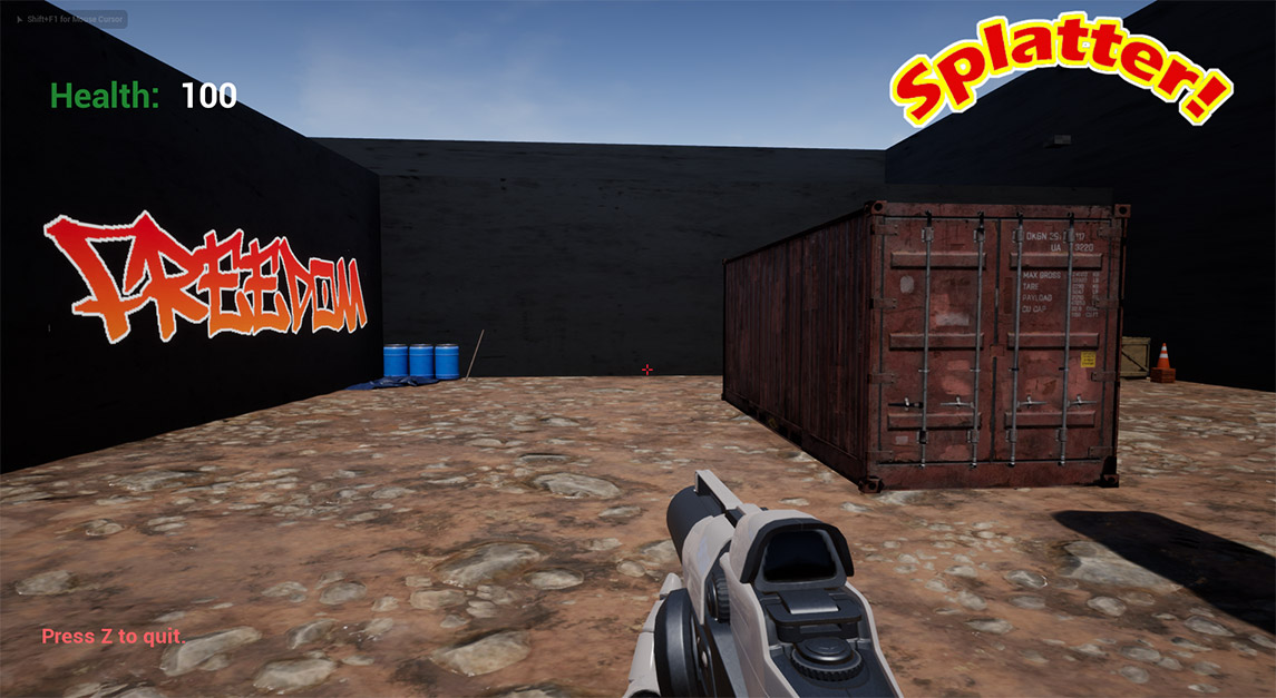 Splatter! demo screenshot